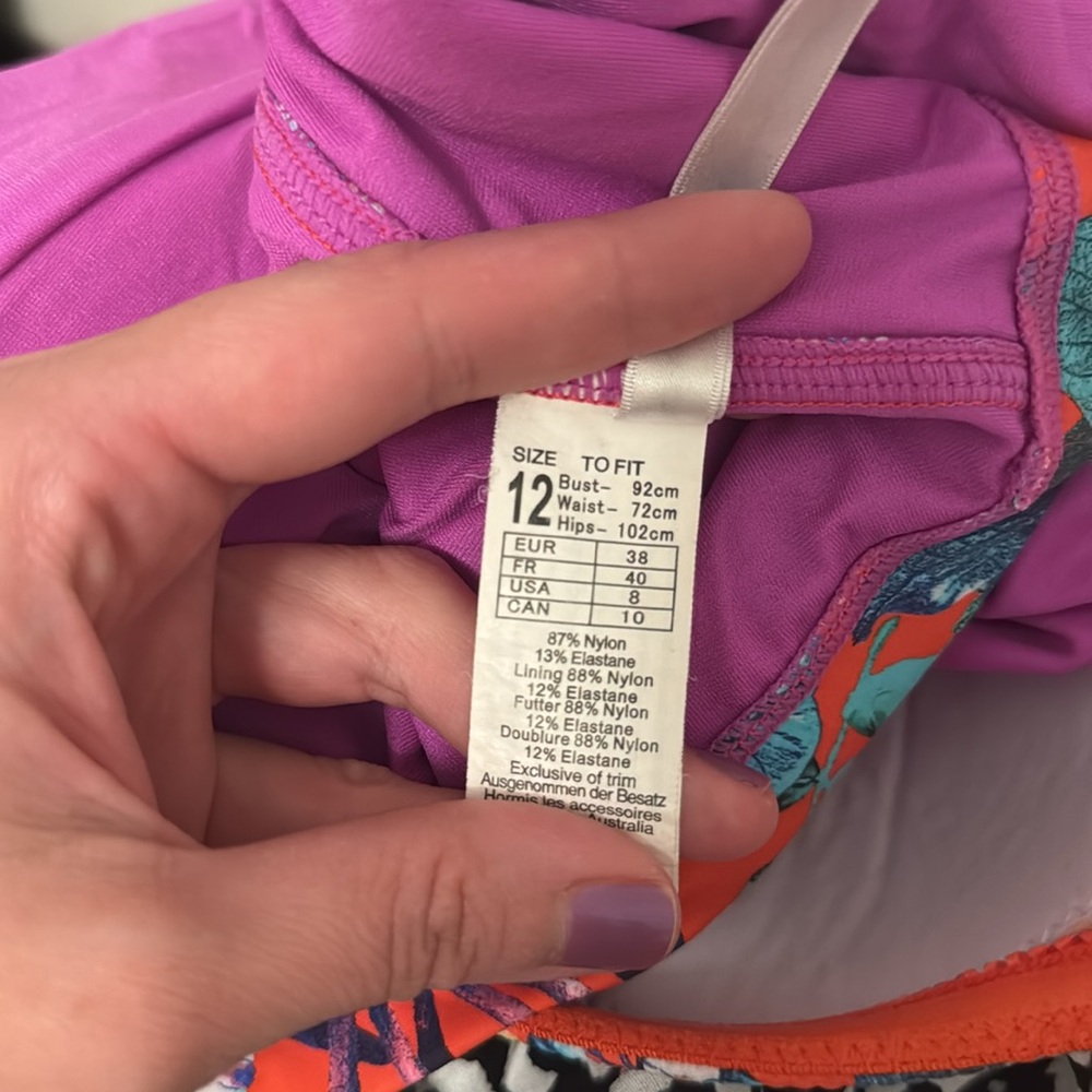 Seafolly Women’s Ruched Floral One Piece Swimsuit 8 - Picture 7 of 7
